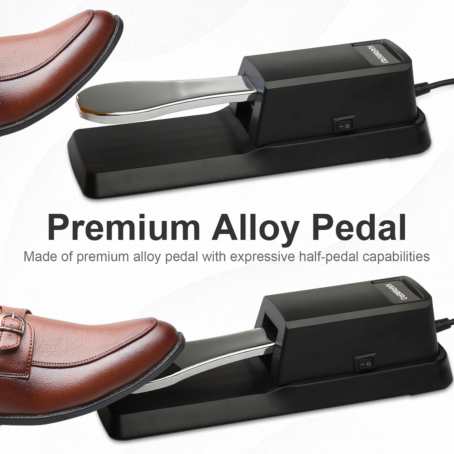 Keyboard Sustain Pedal – Universal Piano Style Pedal for Digital Keyboards