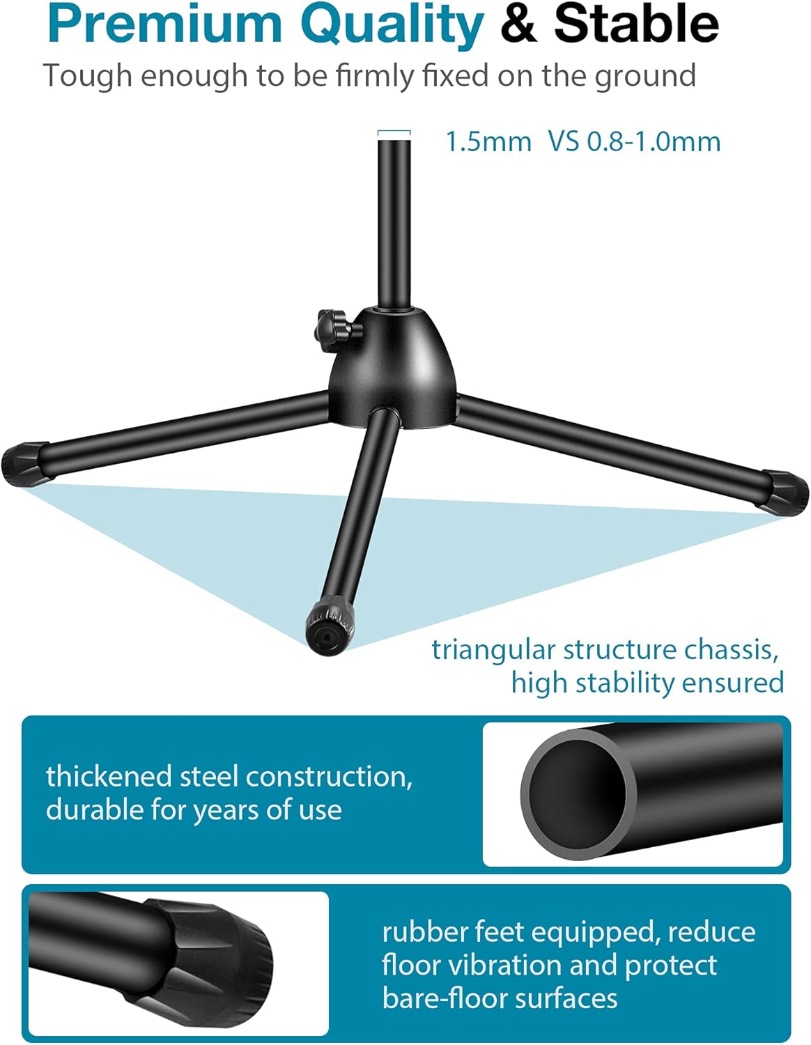 Microphone Stand with Boom Arm